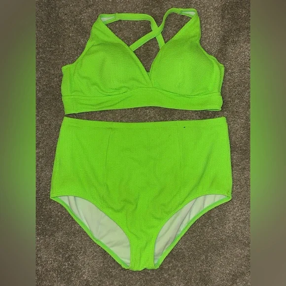 Torrid Textured Strappy Bathing Suit Size 3 - Picture 1 of 6